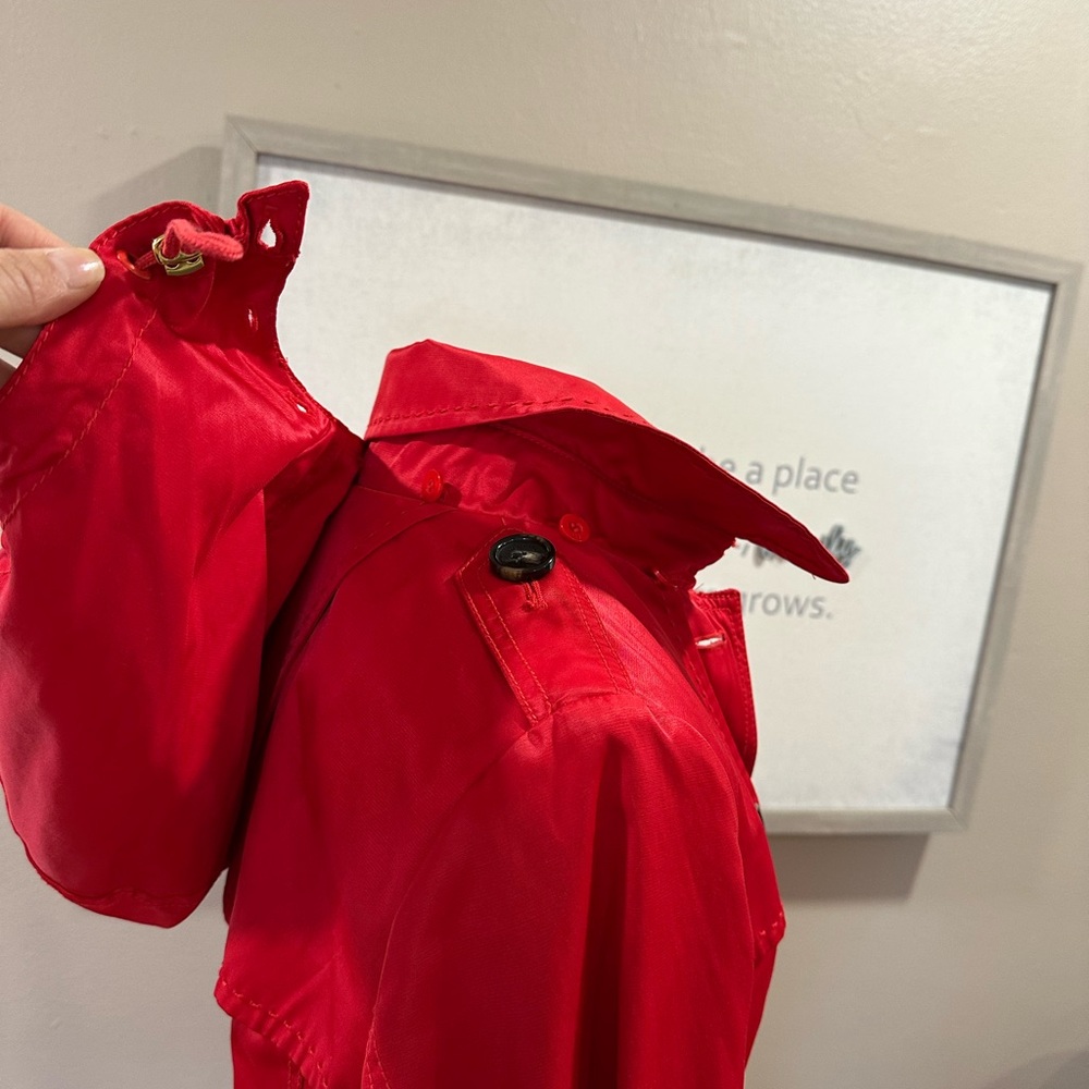 Jones New York Bold Scarlet Trench Coat - Picture 6 of 10